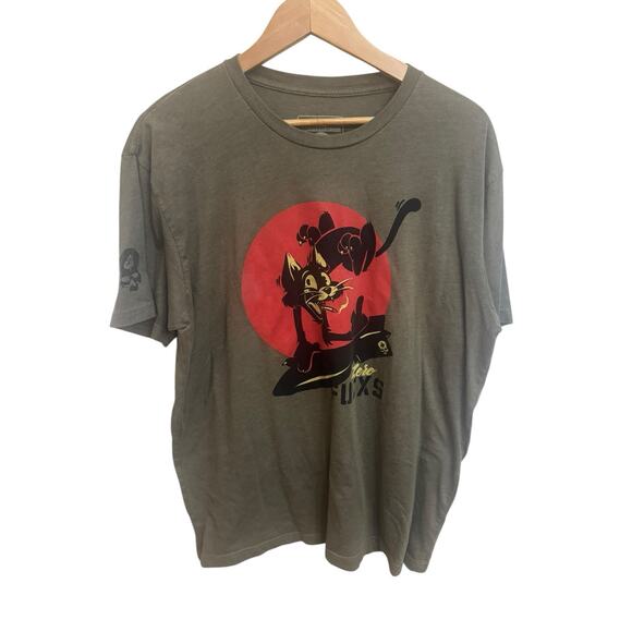 Zero Foxtrot Other - Zero Foxtrot Zero Fucxs Green Men's T-Shirt XL Cat Bomb Military Limited
